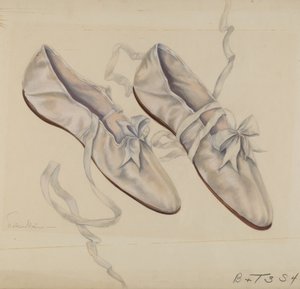 Chaussons de marche, vers 1936
