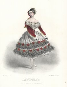 La danseuse de ballet belge Adeline Plunkett dans La Manola de la Favorite, vers 1860 - Marie Alexandre (after) Alophe
