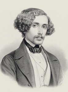 Portrait du pianiste et compositeur Julius Schulhoff 1825-1898, 1850 - Marie Alexandre Menut Alophe