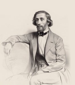 Portrait du pianiste et compositeur Julius Schulhoff 1825-1898, 1854 - Marie Alexandre Menut Alophe