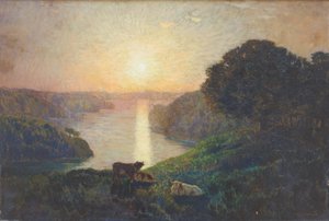 La rivière - Marie Auguste Emile Rene Menard