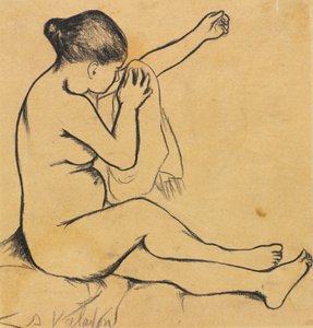 Femme nue assise, premier tiers des années 1900