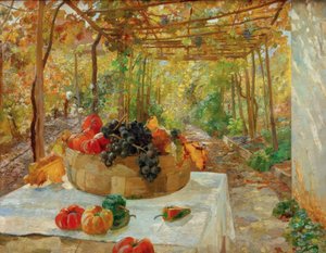 Dans la pergola