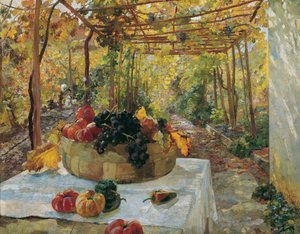 Dans la pergola