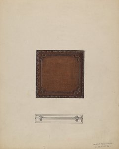 Étui à médaille en cuir, 1936 - Marie Famularo