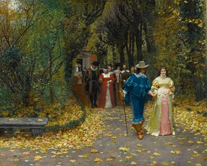 Français :  Les fiancés The Betrothed - Marie Francois Firmin Girard