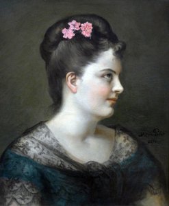 Autoportrait de Marie Petiet - Marie Mrs Dujardin Beaumetz Petiet
