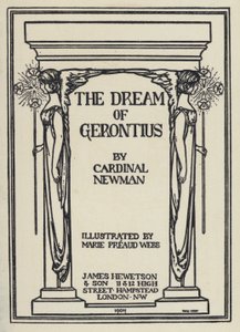 Illustration pour Le Rêve de Gerontius par le Cardinal Newman (lithographie)