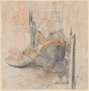 Femme paysanne à table - Marie de Roode Heijermans