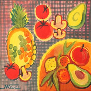 Nature morte aux fruits éclatants