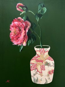 Vase à fleurs rose vif - Marina Kozyr
