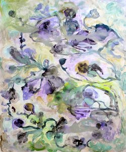 Abstrait floral éthéré