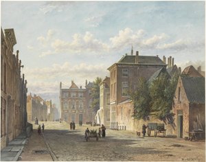 Le Gedempte Burgwal à La Haye - Marinus van Raden