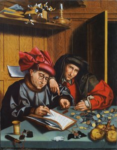 Les changeurs de monnaie - Marinus van Reymerswaele