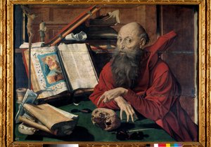 Représentation de Saint Jérôme dans son étude - Marinus van Reymerswaele