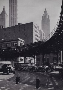 Manhattan : Coenties Slip, chemin de fer surélevé - Mario Bucovich