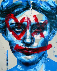 Aphrodite, 2024 (acrylique et huile sur toile inversée) - Mario Henrique