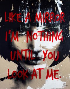 Like A Mirror, 2024 (acrylique et huile sur toile inversée) - Mario Henrique