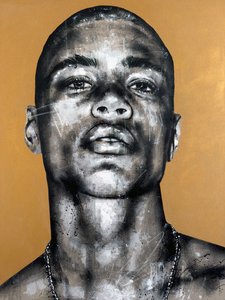 Materia No. 5, Série IV, 2025 (acrylique et huile sur toile inversée) - Mario Henrique