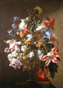 Nature morte de fleurs dans un vase