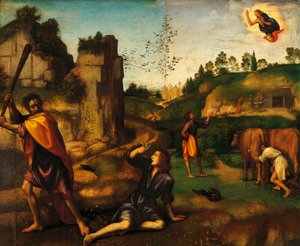 Caïn tuant Abel - Mariotto Albertinelli