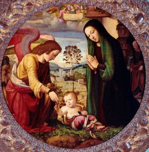 Sainte Famille avec un ange - Mariotto Albertinelli