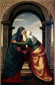 La Visitation de Sainte Élisabeth à la Vierge Marie - Mariotto Albertinelli