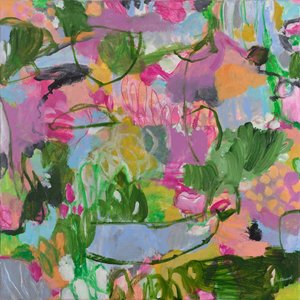 Jardin abstrait coloré