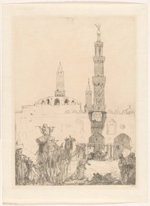 Mosquée Al-Azhar au Caire - Marius Bauer (signed by artist)