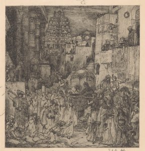 La multitude emplissait d
