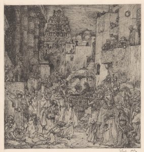 La multitude emplissait d