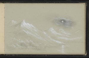 Paysage avec sommets enneigés - Marius Bauer