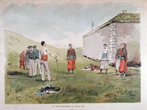 Un duel militaire - aquarelle de Marius Roy, Musée Carnavalet - Marius Roy