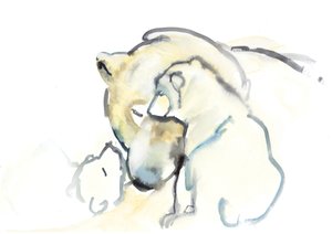 Mère et jumeaux, 2015 - Mark Adlington