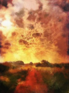 lever de soleil sur un chemin de campagne - Mark Gordon