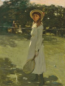 Le joueur de tennis (huile sur toile)