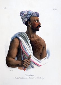 Chef de la caste à Pondichéry, Inde - Marlet et Cie