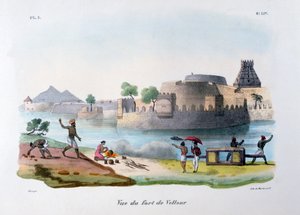 Le Fort de Vellour Vellore, Inde, 1828 - Marlet et Cie