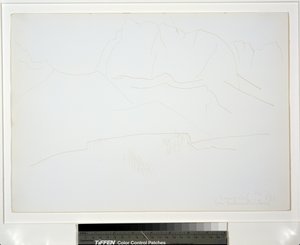 Paysage de montagne avec arbres