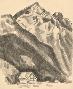 Paysage de montagne (Garmisch-Partenkirchen) - Marsden Hartley