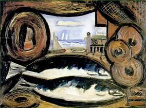 La Maison des Poissons, Nouvelle-Angleterre, 1934 - Marsden Hartley