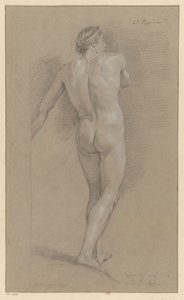 Nu masculin debout, vu de dos (2e prix 1766)