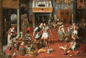 Intérieur de cuisine, vers 1565 - Marten van Cleve the Elder