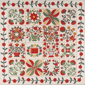 "Album Quilt", Baltimore, Maryland, vers 1861