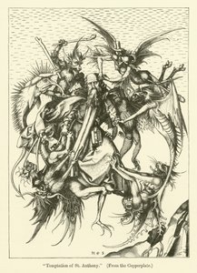 La tentation de Saint Antoine - Martin (after) Schongauer
