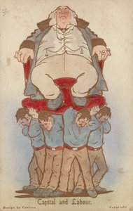 Capital et Travail (lithographie en couleur)