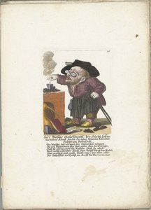 Le nain Blasius Rauchmantl en alchimiste, vers 1710