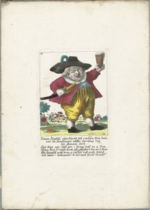 Le nain Simon Flenschl, ca. 1710