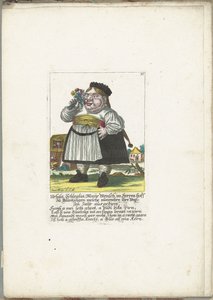 La naine Ursula Schleglin, vers 1710