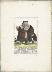 Le nain juif Natan Hirschl, vers 1710